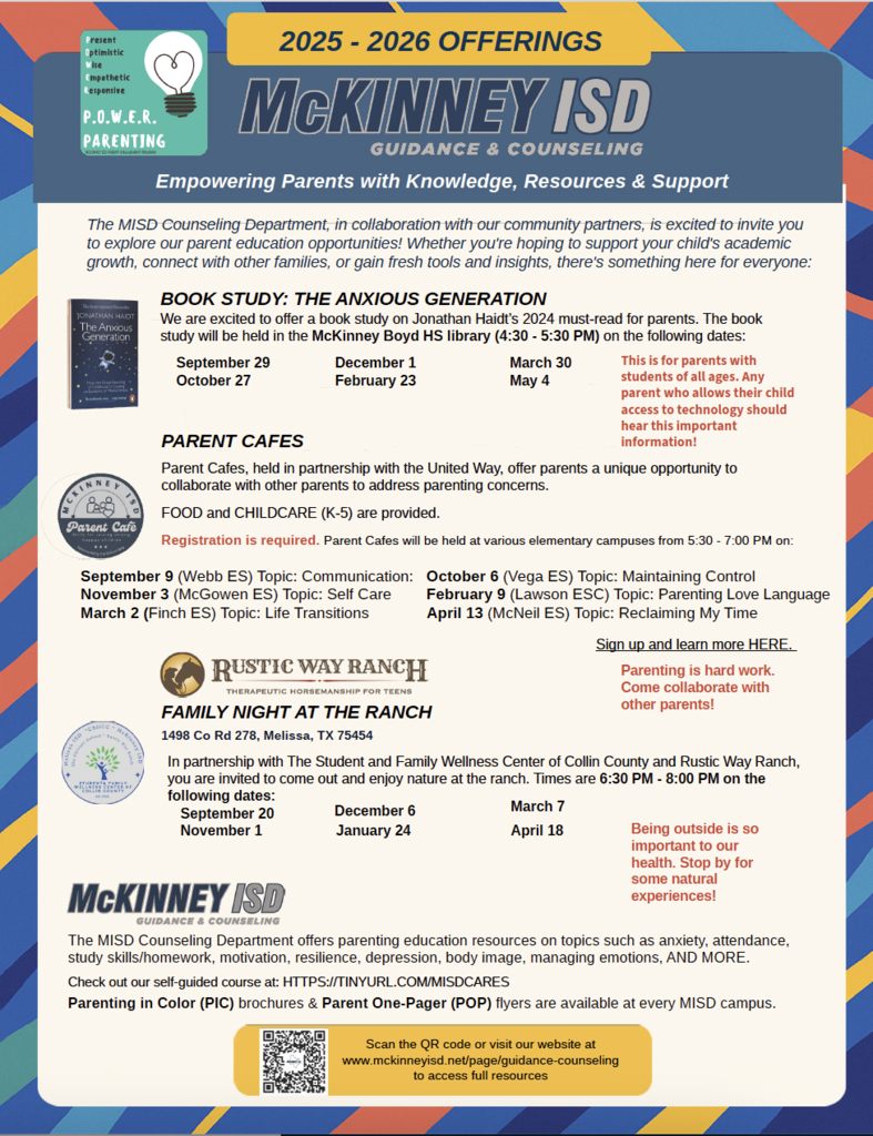 parent education sessions designed to support you