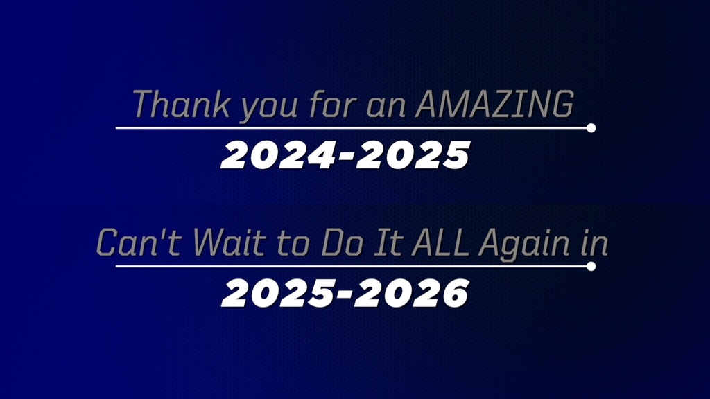 Thank You for an Amazing 2024-2025 graphic