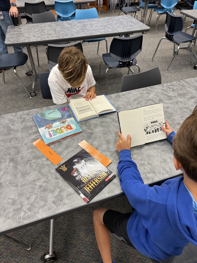 Students reading in the library