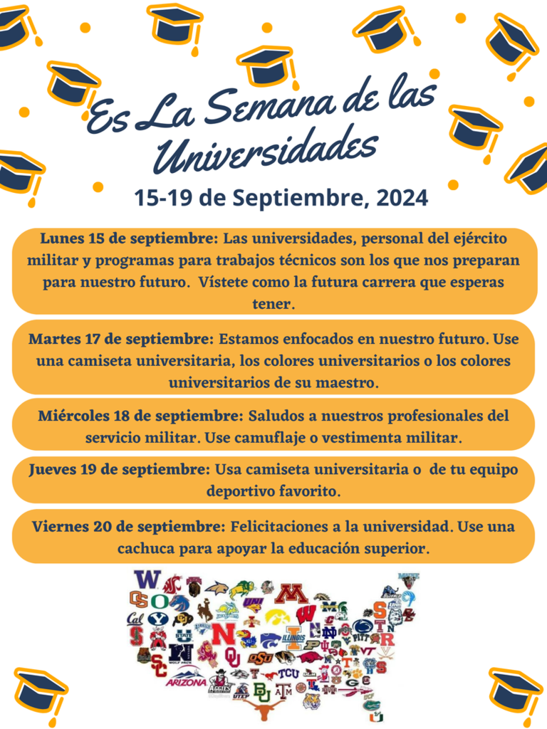 Spanish College Week Dress Up Days