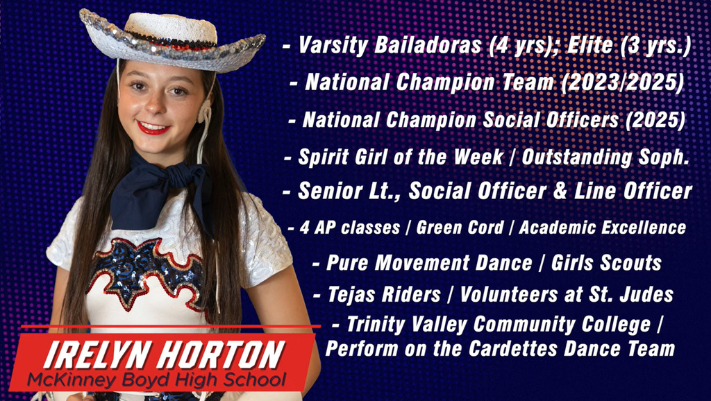 Irelyn Horton_MBHS Dance Scholar Artist