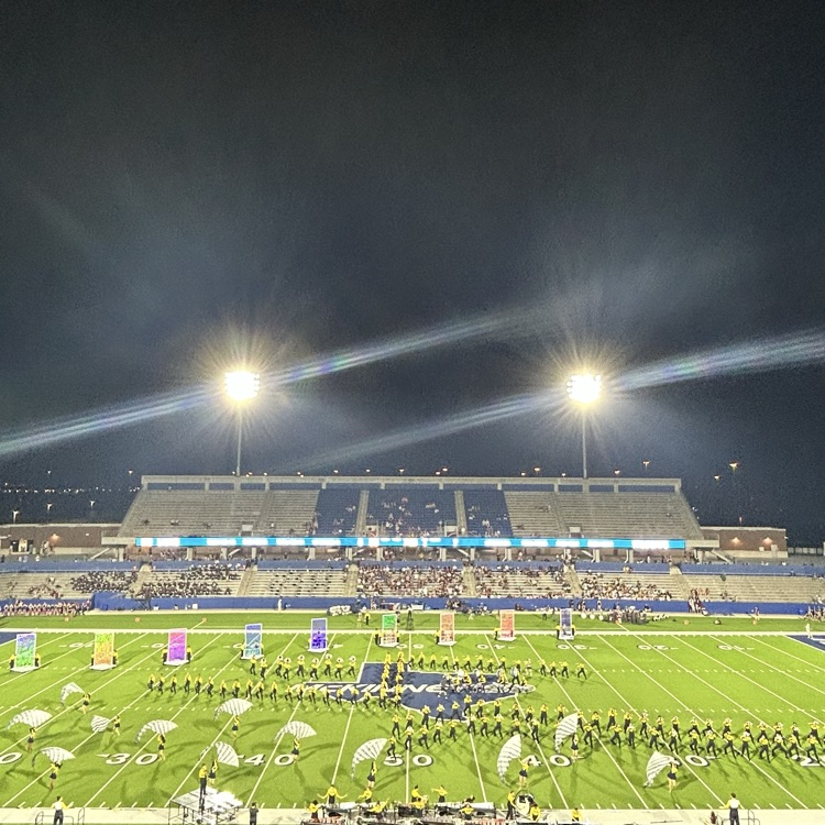 Royal pride band at halftime