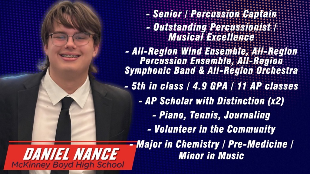 Picture of Daniel Nance from McKinney Boyd High School