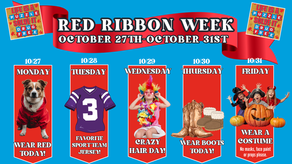Red Ribbon Dress Up Days!