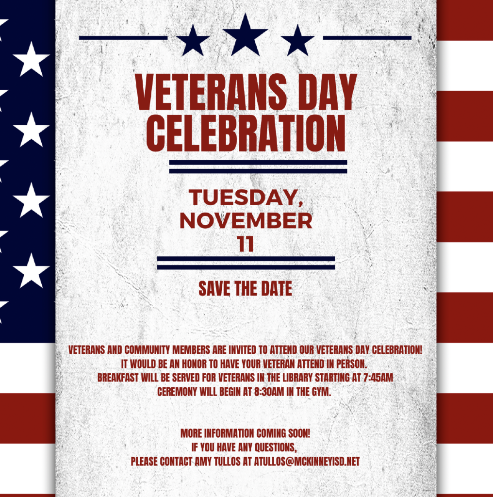 Veteran’s Day Celebration. 