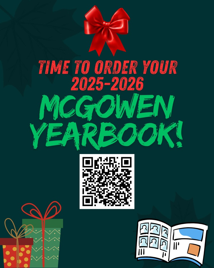 McGowen yearbook QR code to order
