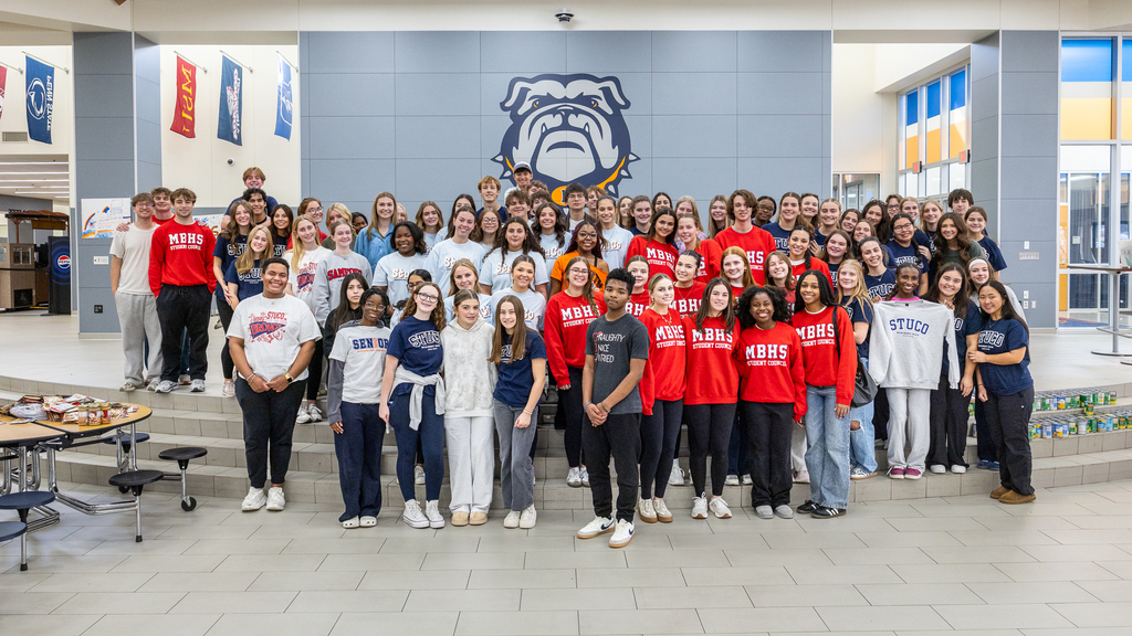 Group photo of all three MISD high school STUCO groups