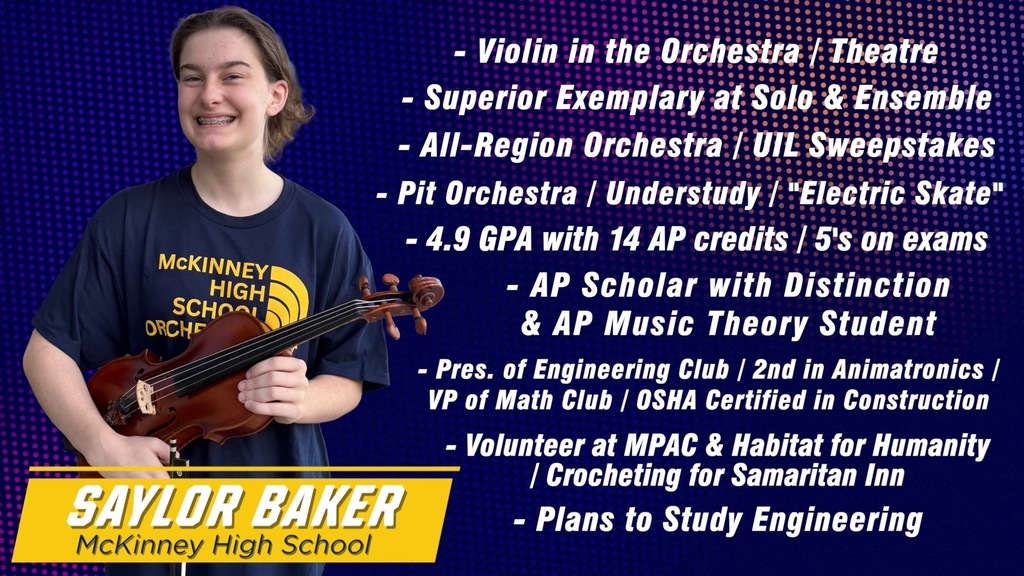 Saylor Baker MHS Orch - Scholar Artist