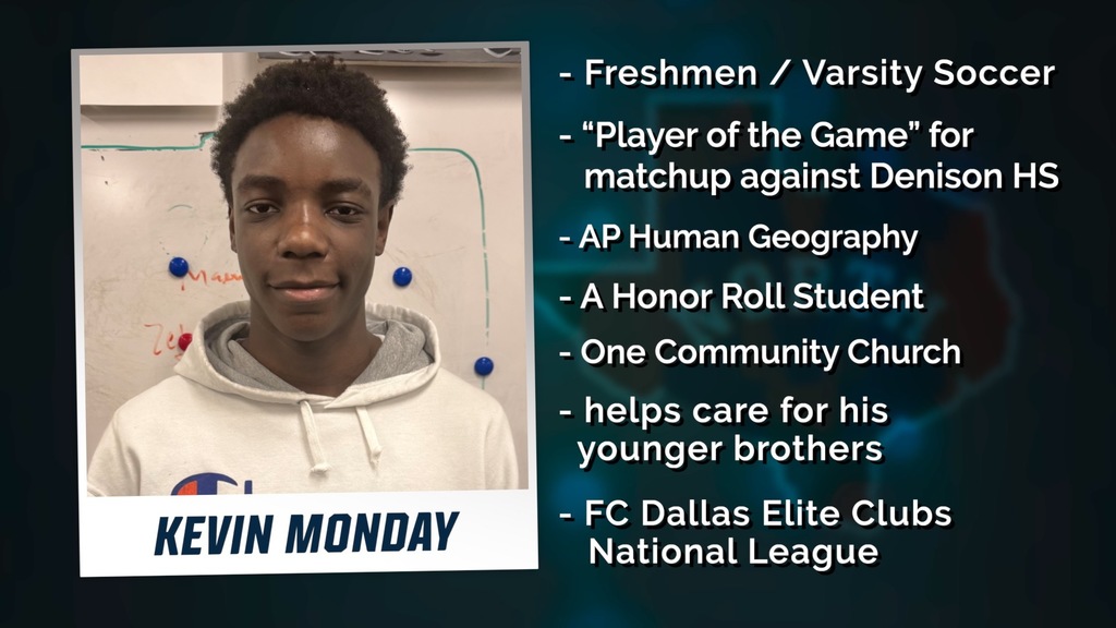 Picture of Kevin Monday from McKinney North High School