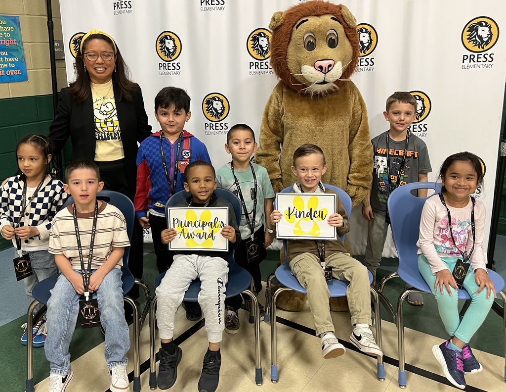 Kindergarten Principal's Award Recipients
