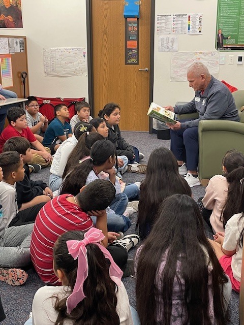 3rd Graders celebrating Read Across America