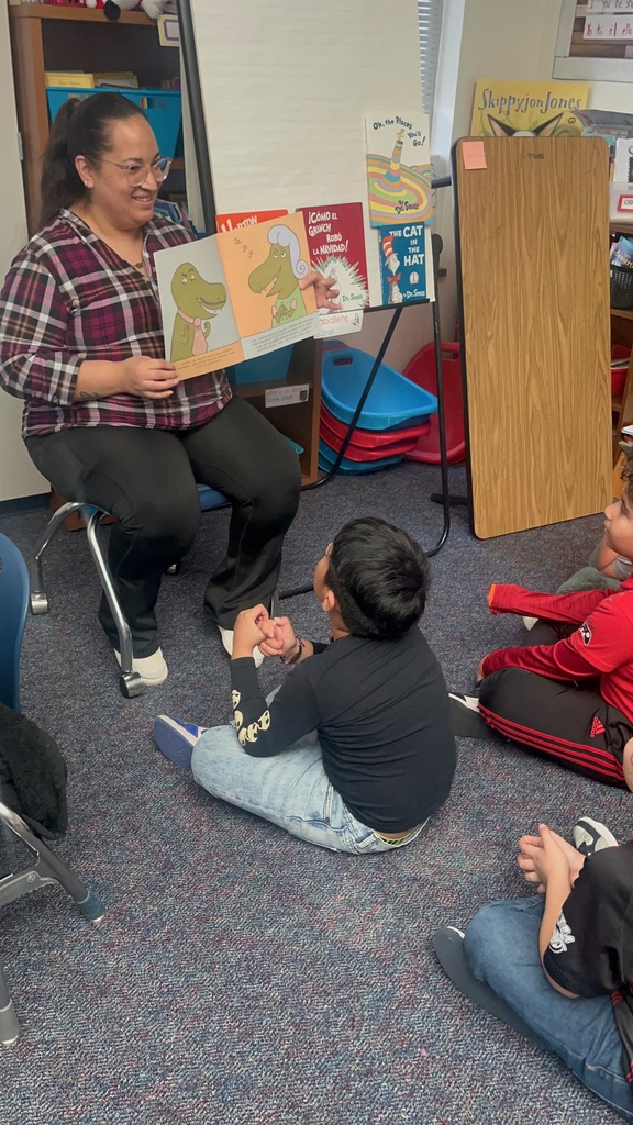 2nd Graders celebrating Read Across America.