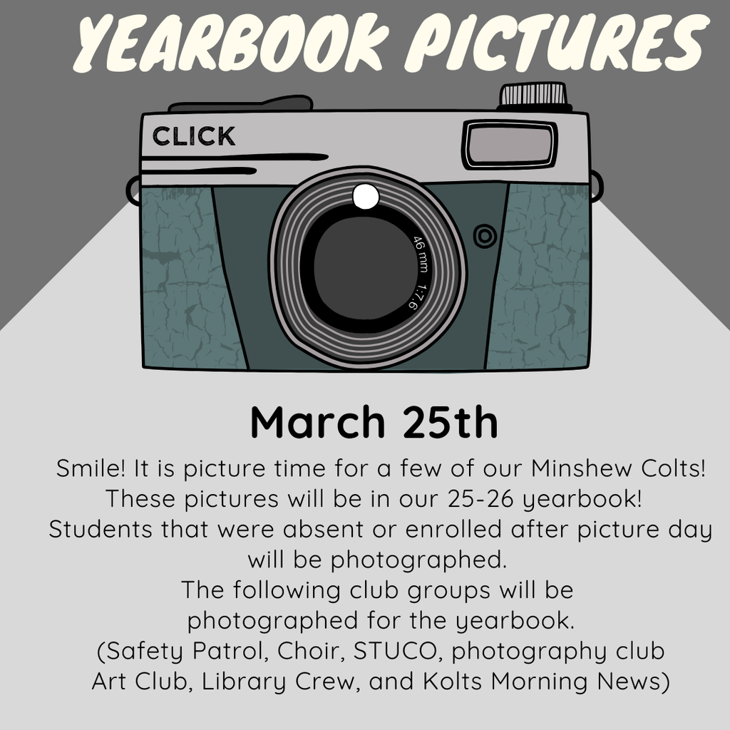 March 25th club picture day.
