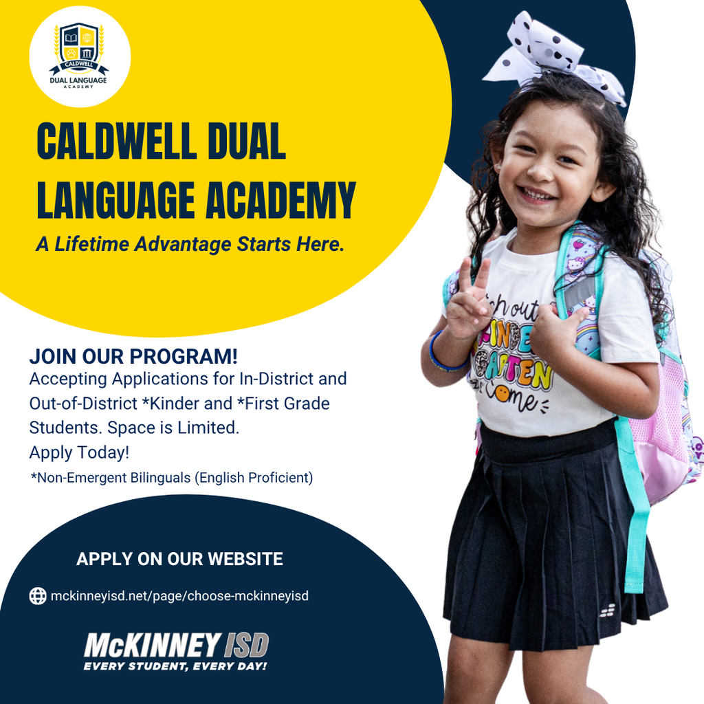 Image for Enrollment Open for Kindergarten and 1st Grade!  Caldwell Elementary still has spots available for Kindergarten and 1st Grade for the upcoming school year.