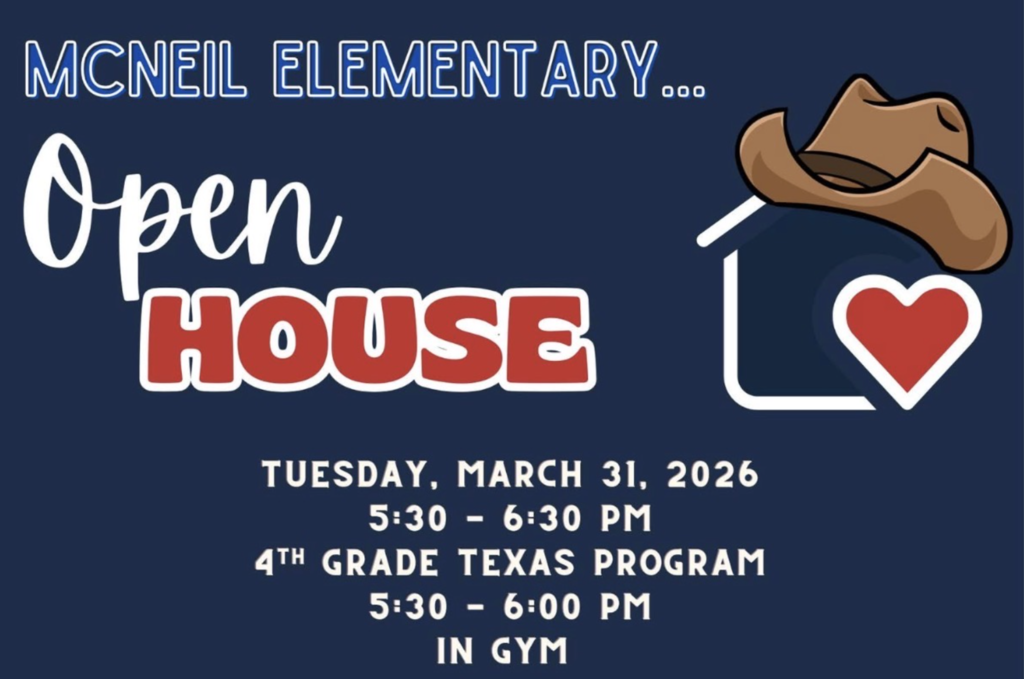 Open House March 31st, 2026 5:30-6:30 PM