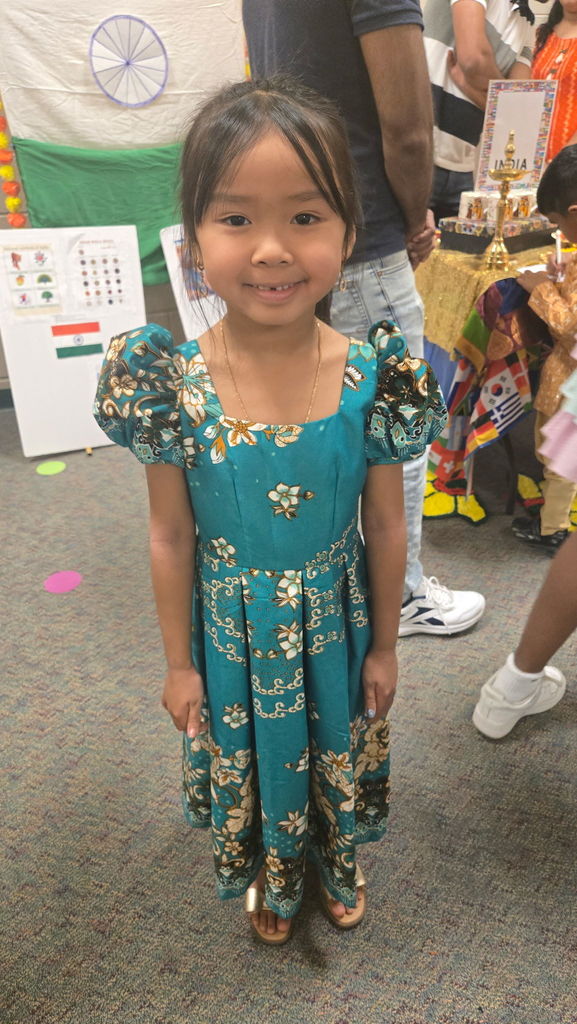Student attending Press Multicultural Night Celebration 