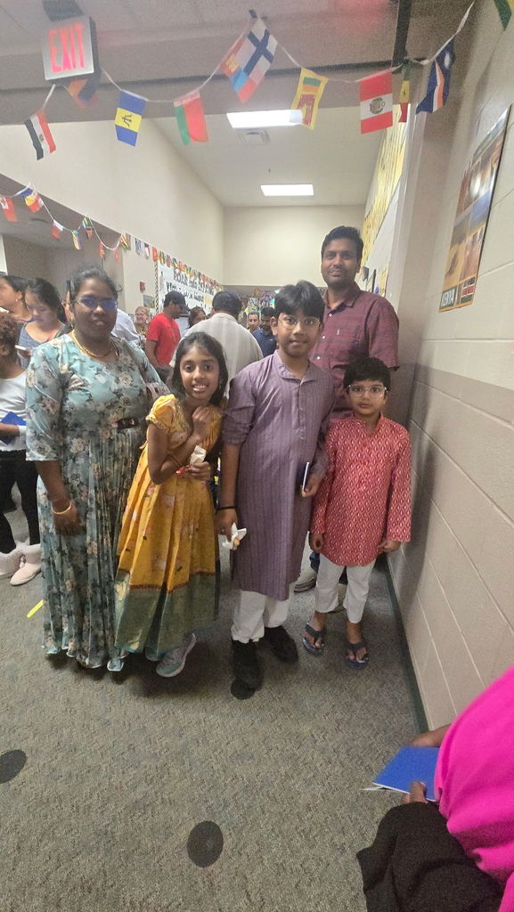 Family at Press Multicultural Night Celebration 