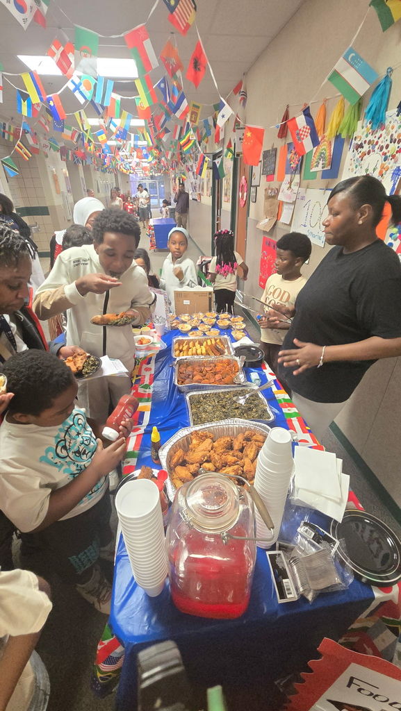 Families at Press Multicultural Night Celebration 