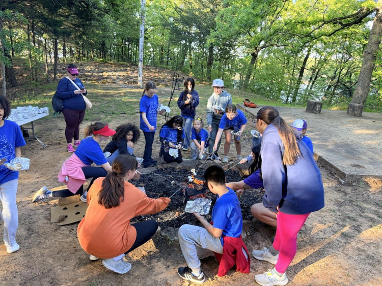 Camp Jolt making smores  