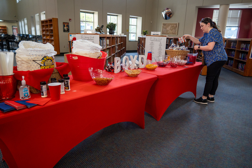 mckinney boyd 20th year celebration reception table