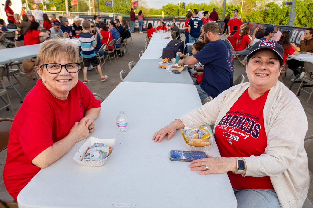 mckinney boyd staff members attend the cookout