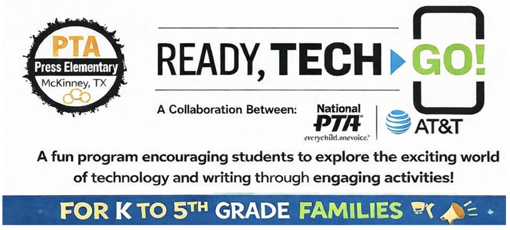 Ready, Tech Go! Press Family Program with Special Event on April 16th at 6:00 PM.
