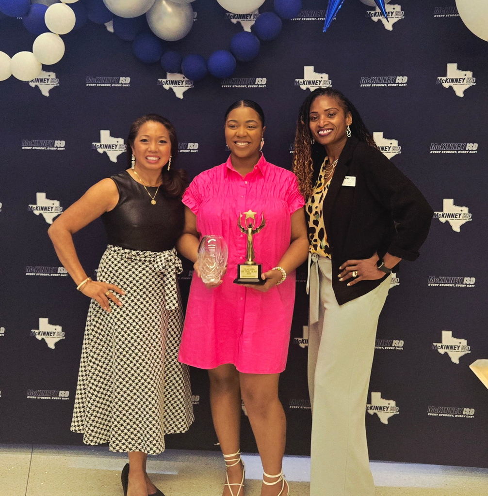 Ms. Monroe is the 1st Runner Up for McKinney ISD Elementary Teacher of the Year