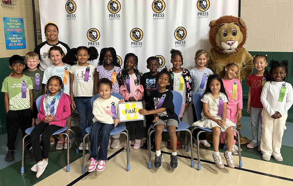 First Grade Pride of the Month Recipients