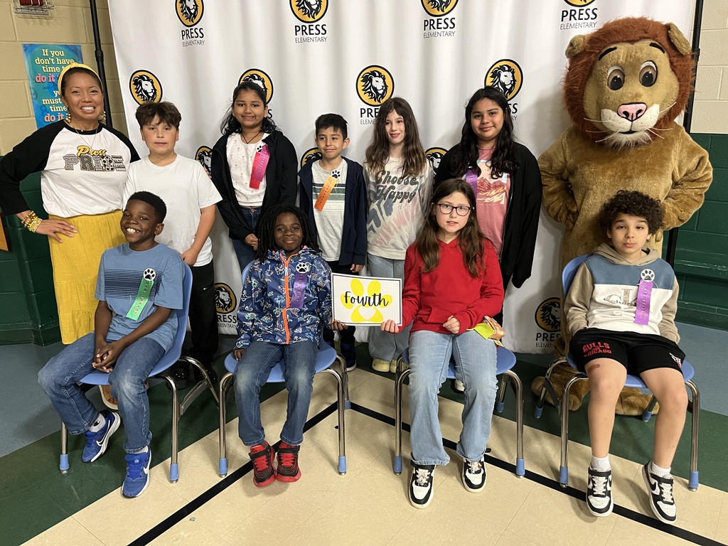 Fourth Grade Pride of the Month Recipients