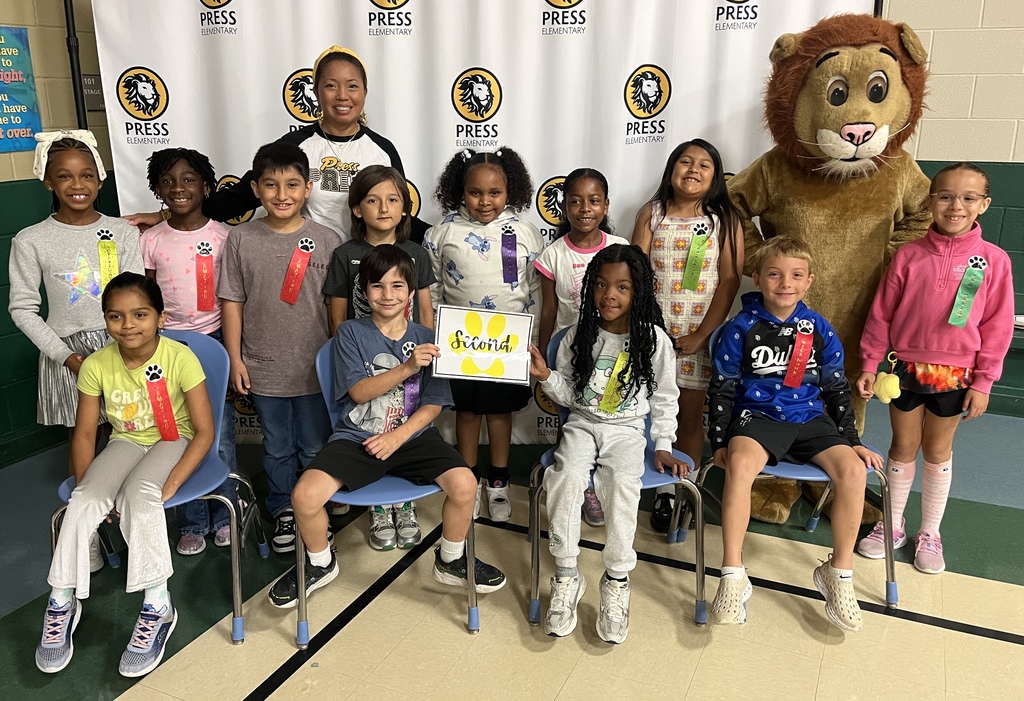 Second Grade Pride of the Month Recipients