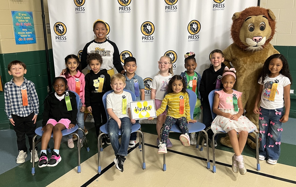 Kindergarten Pride of the Month Recipients