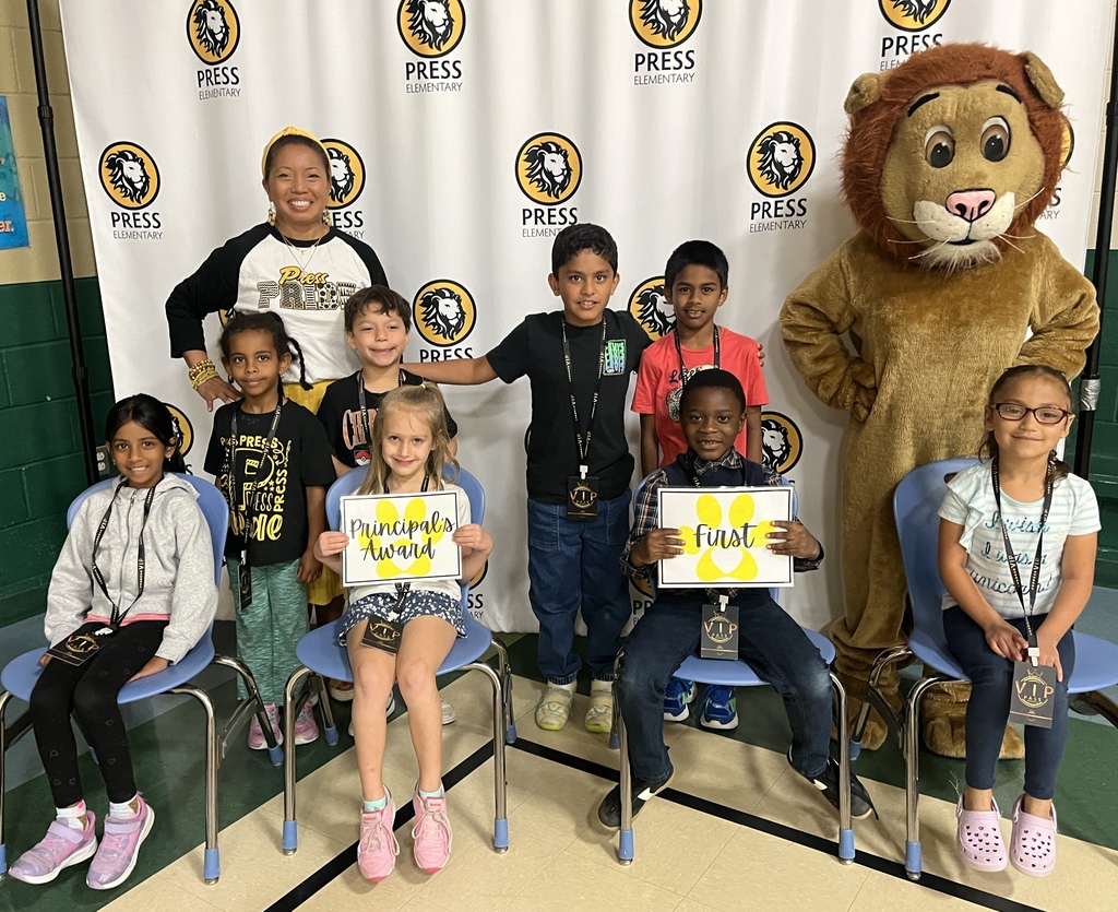 First Grade Principal's Award Recipients