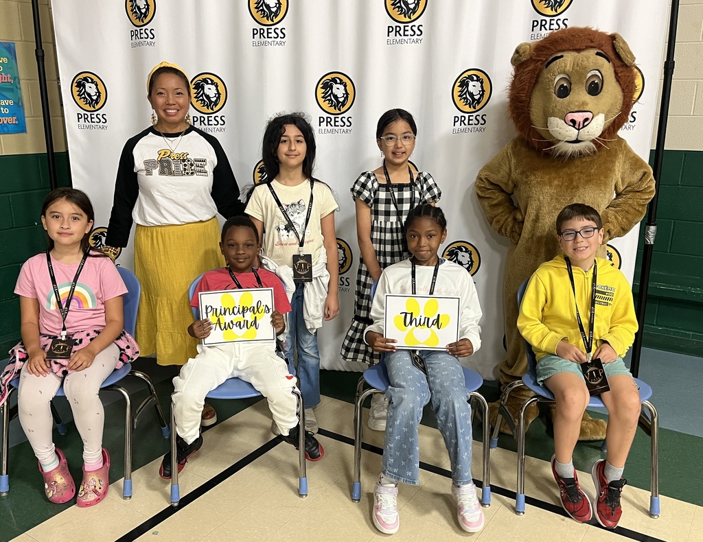 Third Grade Principal's Award Recipients
