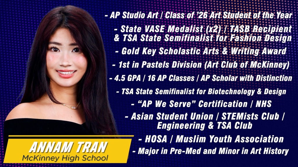 Picture of Annam Tran from McKinney High School