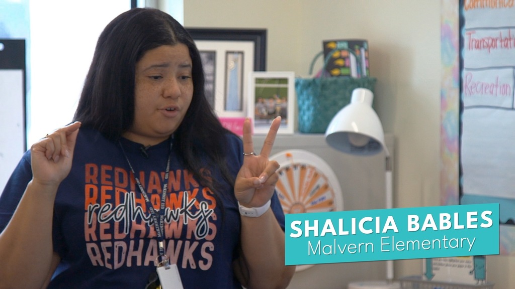 Picture of Shalicia Bables, the 2026 Teacher of the Year for Malvern Elementary