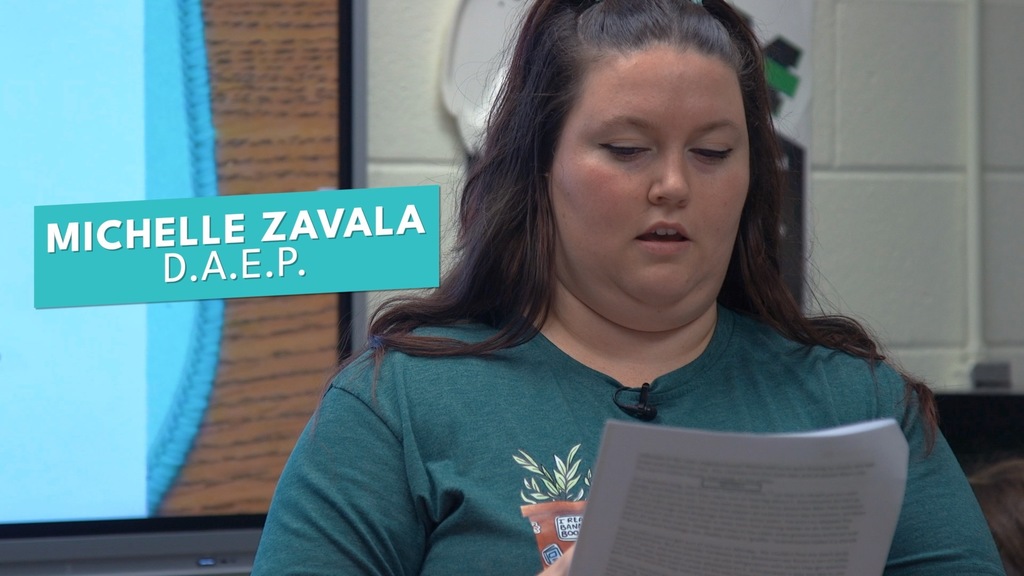 Picture of Michelle Zavala, the 2026 Teacher of the Year for the Discipline Alternative Education Program. 