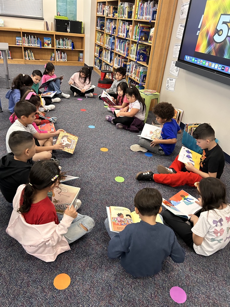 First graders practiced finding their "just right" books.