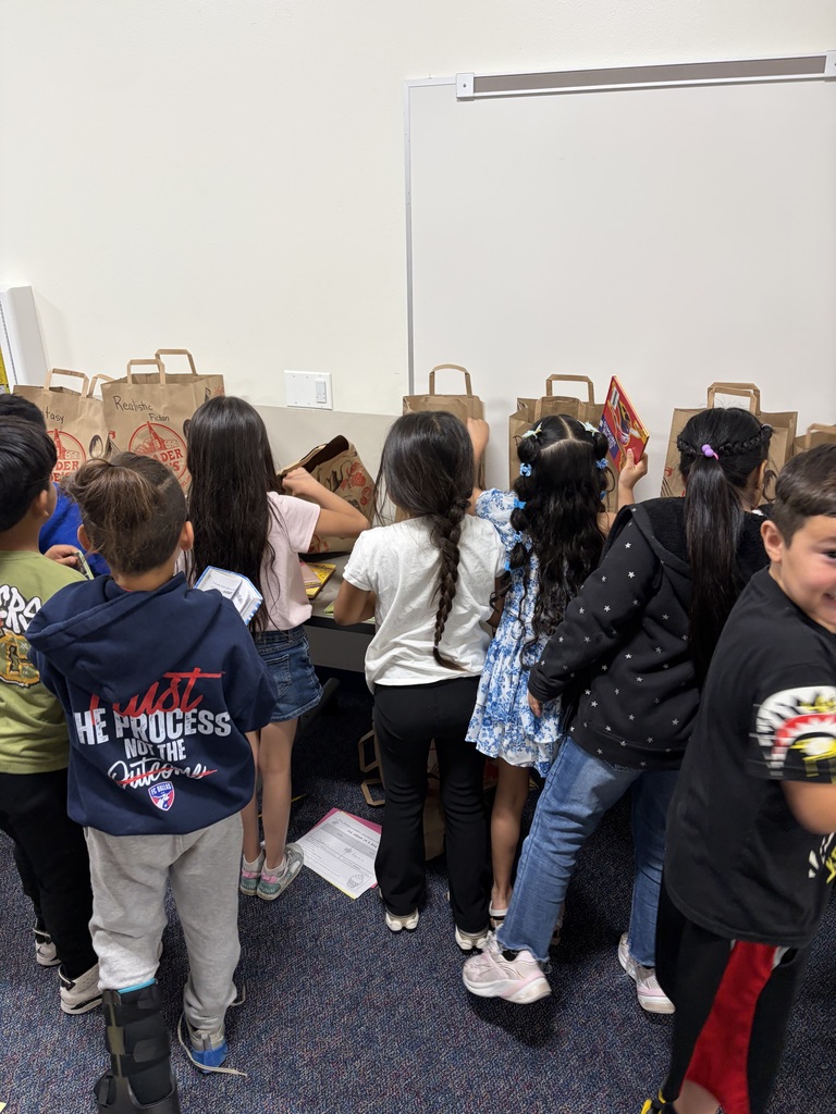 2nd graders sorting book genres.