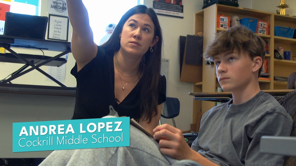 Picture of Andrea Lopez, the 2026 Teacher of the Year for Cockrill Middle School