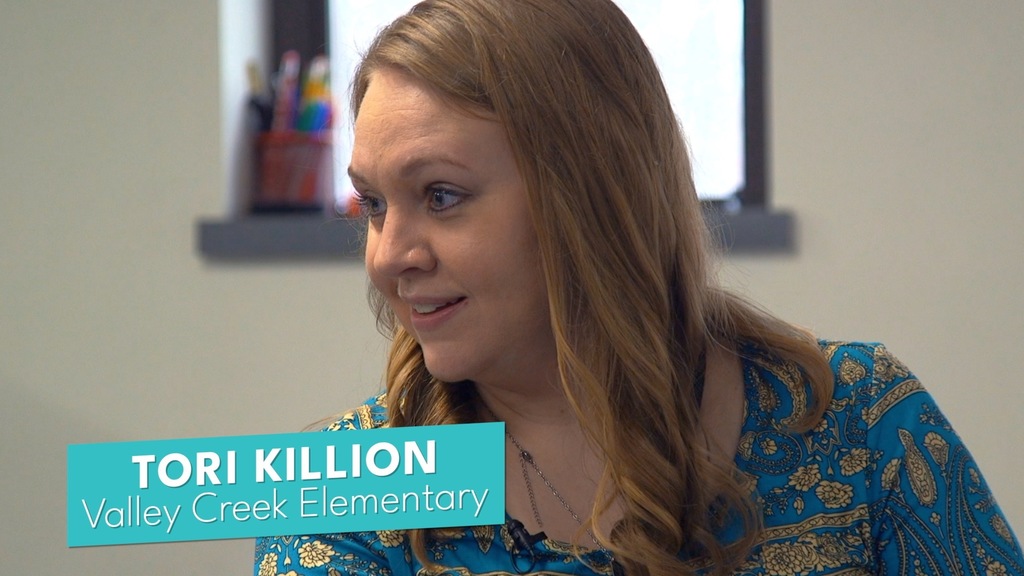 Picture of Tori Killion, the 2026 Teacher of the Year for Valley Creek Elementary