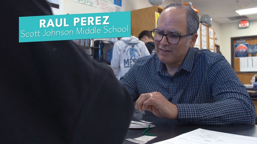 Picture of Raul Perez, the 2026 Teacher of the Year for Scott Johnson Middle School