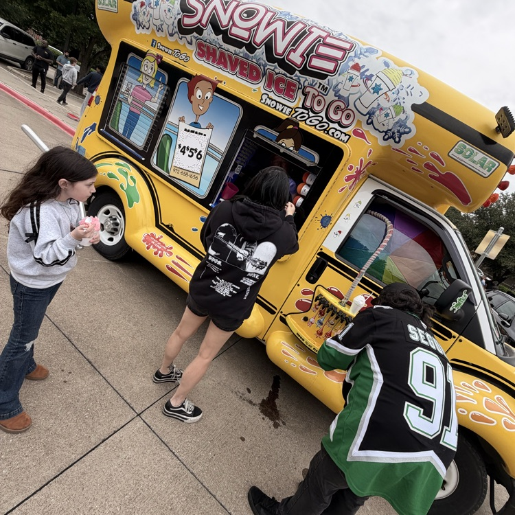 snow cones at the carnival 