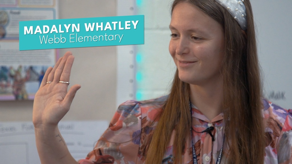 Picture of Madalyn Whatley, the 2026 Teacher of the Year for Webb Elementary