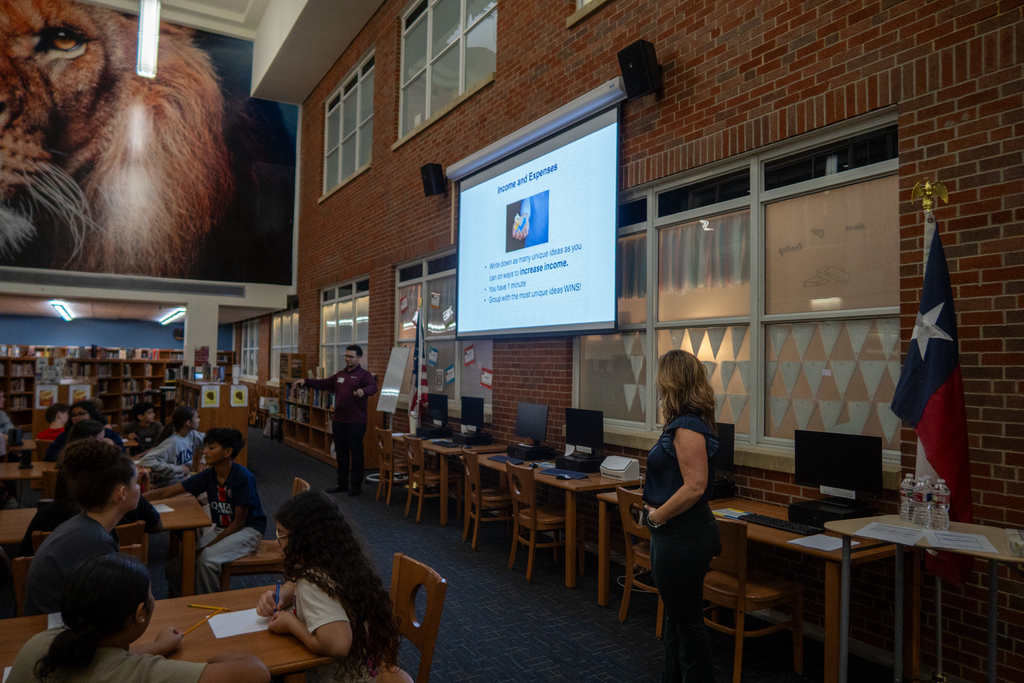 first united bank presents personal financial literacy to misd students