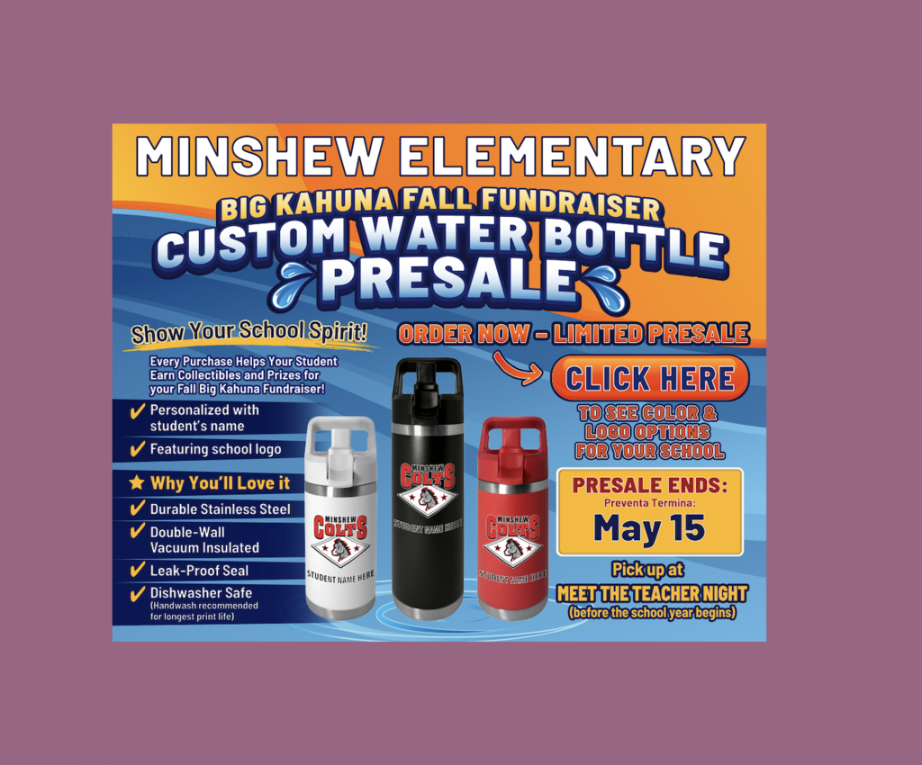 Preorder Minshew Water bottle