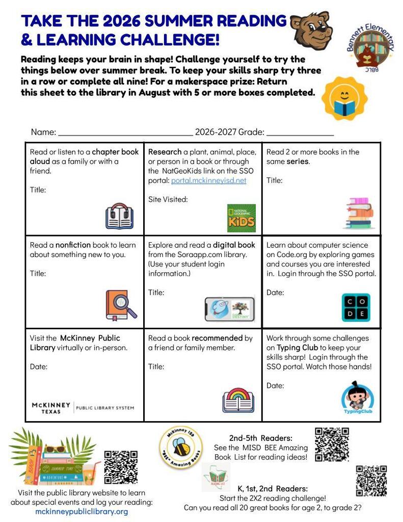 Page 1 reading challenge