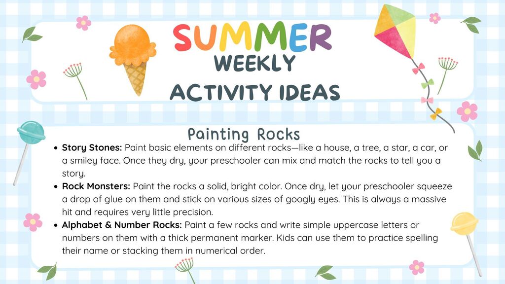 Painting rock ideas for your preschooler