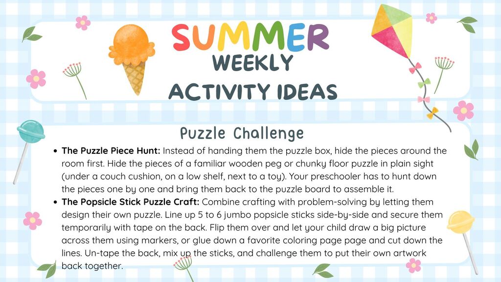 Puzzle Challenge Ideas