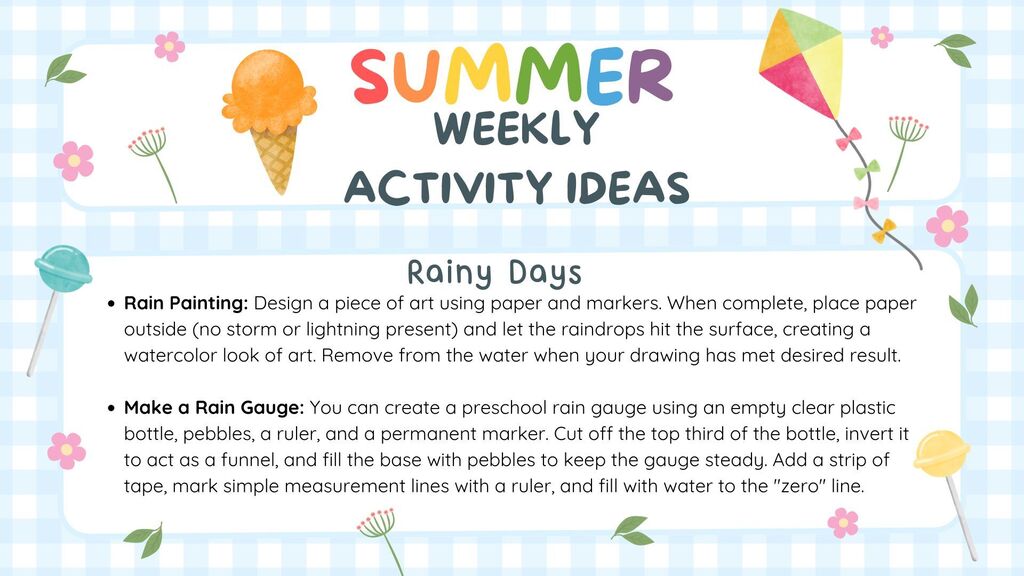 Rainy day craft ideas for preschoolers