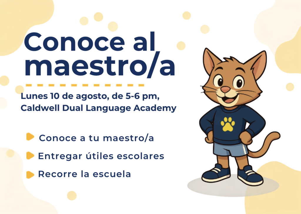 Meet the teacher invitation spanish